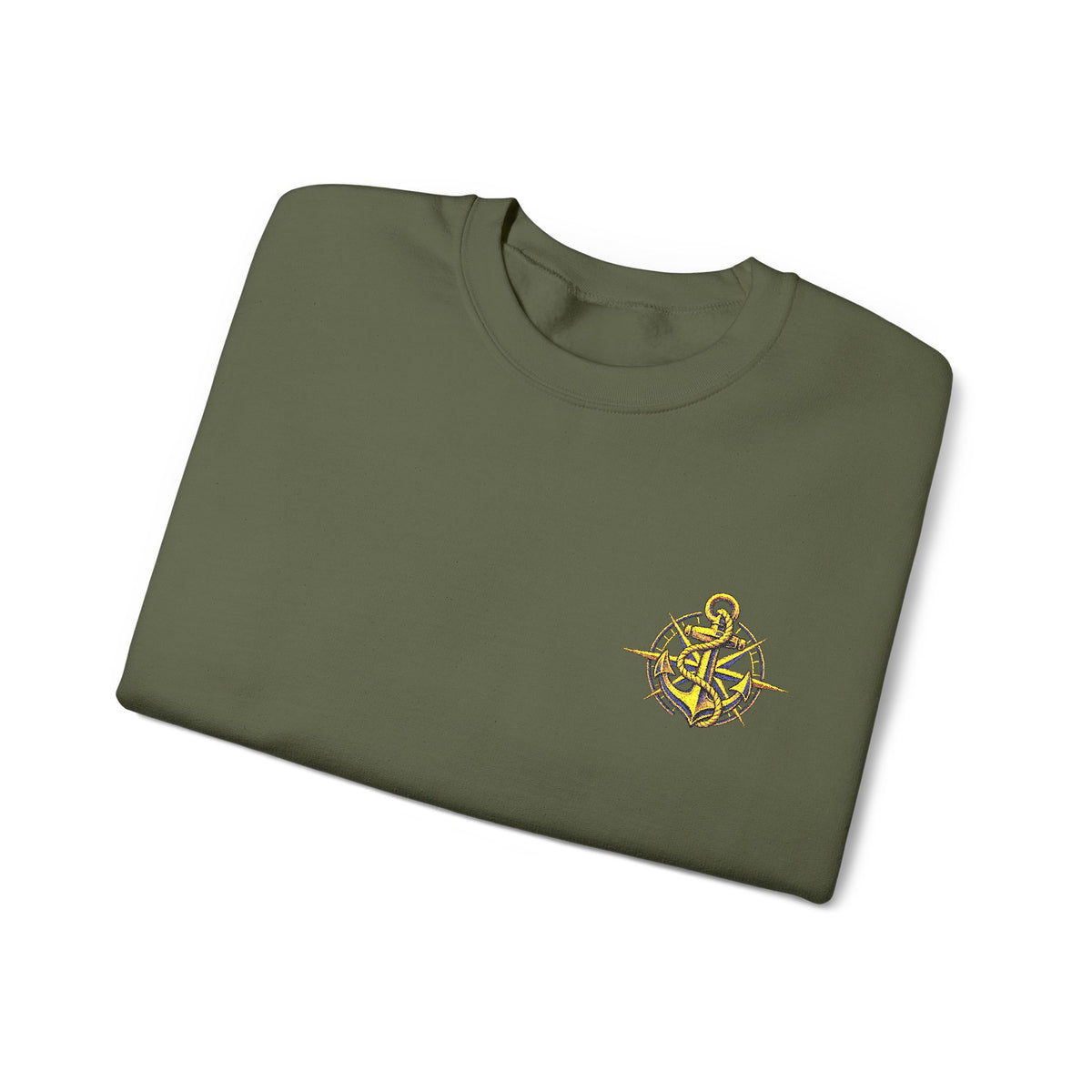 Anchored & True | Signature Embroidered Crewneck Sweatshirt