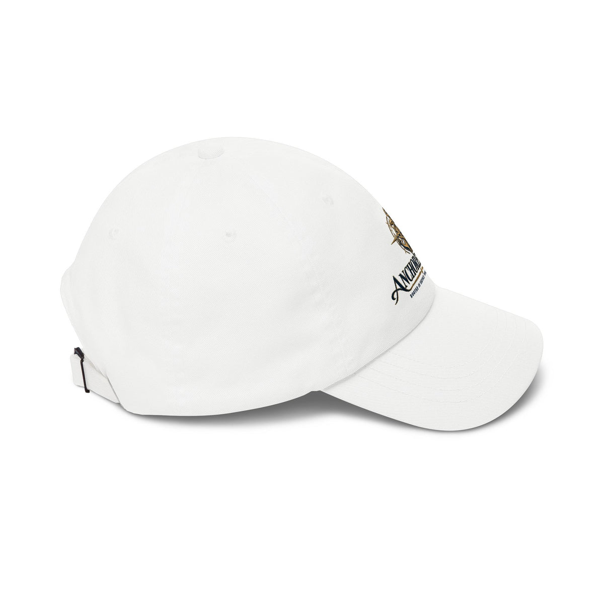 Anchored & True Nautical Dad Cap — Anchor Emblem Baseball Hat