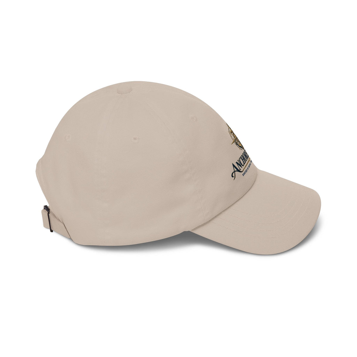 Anchored & True Nautical Dad Cap — Anchor Emblem Baseball Hat