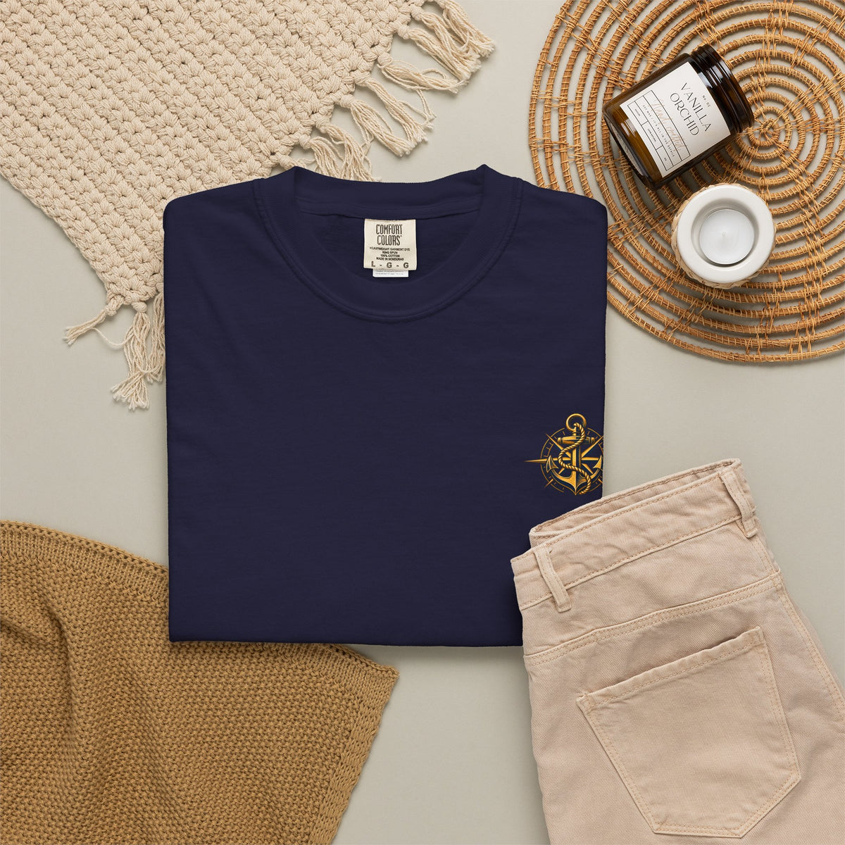 Navy Chief Vintage Wave T-Shirt | Anchored in Tradition