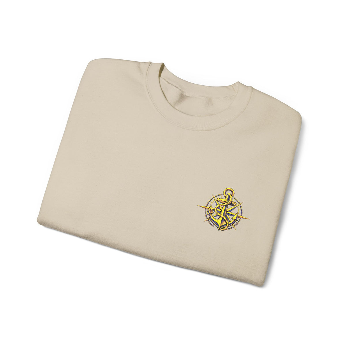 Anchored & True | Signature Embroidered Crewneck Sweatshirt