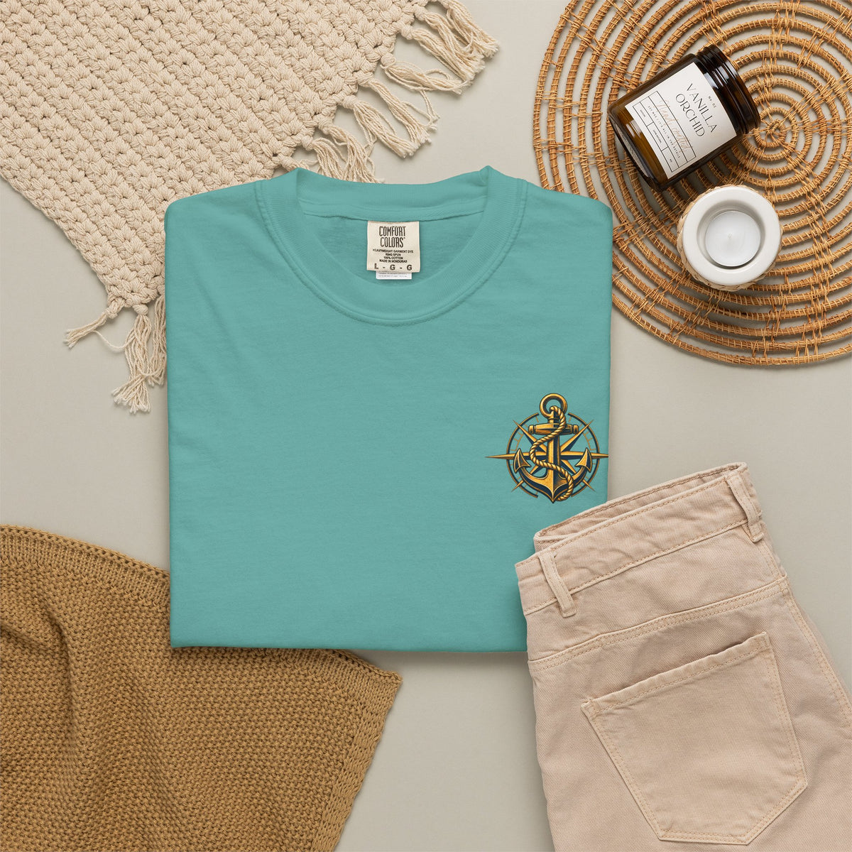 Raised On Saltwater T-Shirt | Nautical Surf Wave Graphic Tee